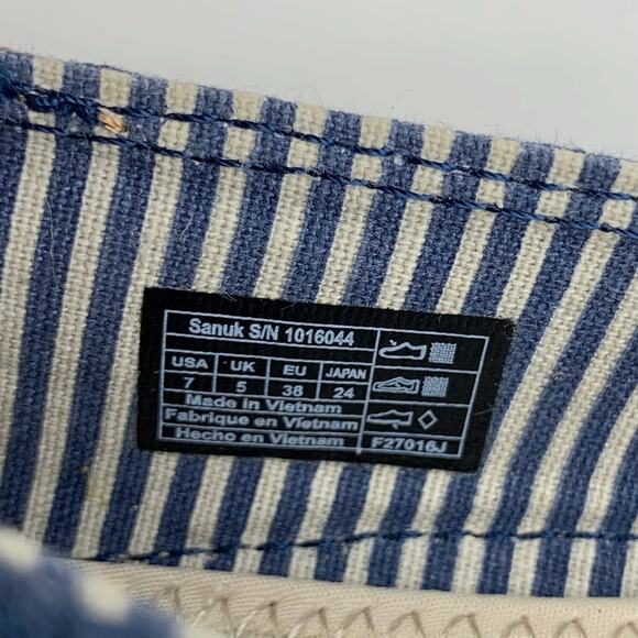 Sanuk Espie Flats Slip On Blue Casual Women's 7 - Picture 6 of 10